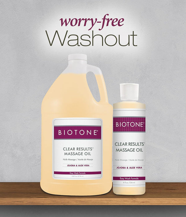 Clear Results massageolie fra BIOTONE® – effektiv og hudvenlig