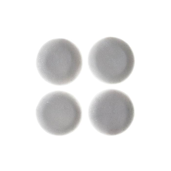 Cold stones i hvid marmor – 4 mellemstore sten til hudpleje
