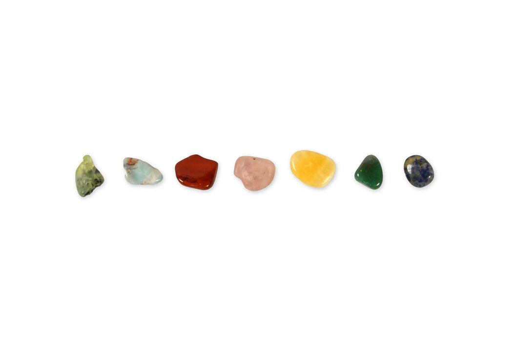 Chakra Sten Sæt – 7 halvædelsten til healing og energi