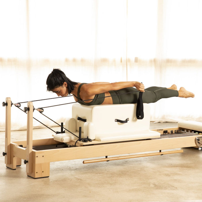 Lignum™ Reformer – professionel pilatesmaskine i elegant trædesign