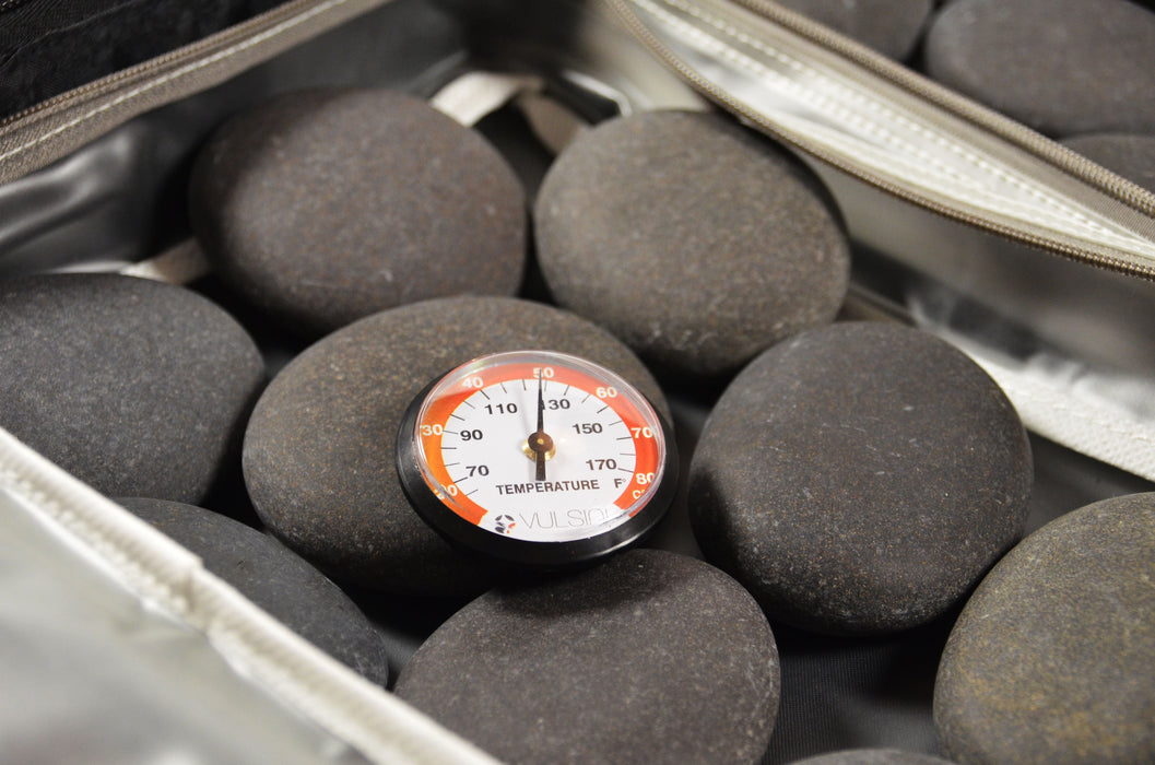 Vulsini hotstone varmetaske – effektiv opvarmning til massage på farten