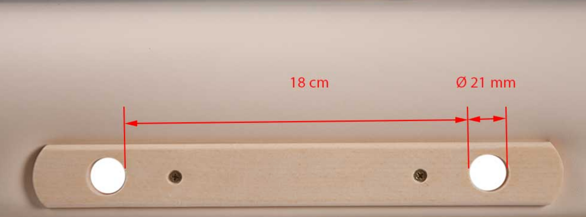 Papirrulleholder til massagebriks – Justerbar 60-75 cm