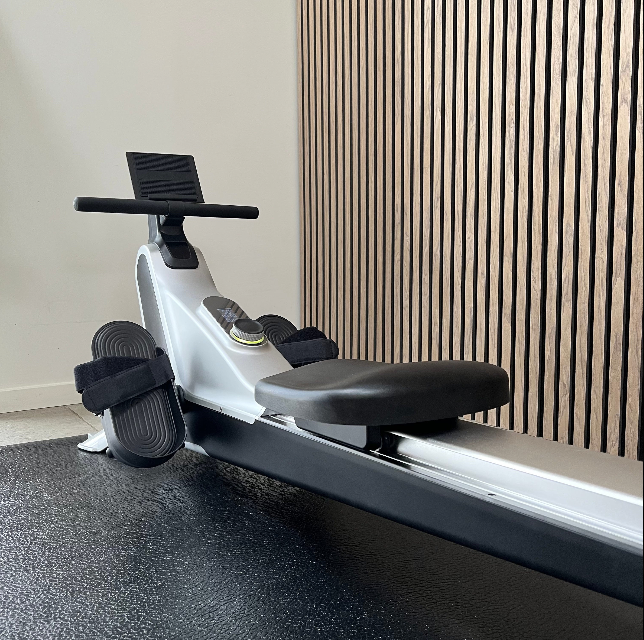 Romaskine RowFlex Vision med skærm holder og 2,5" LCD-skærm