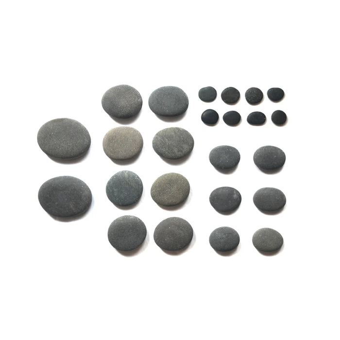 Beginner’s Hot Stone Massage Basalt Set – 24 stk. | VULSINI