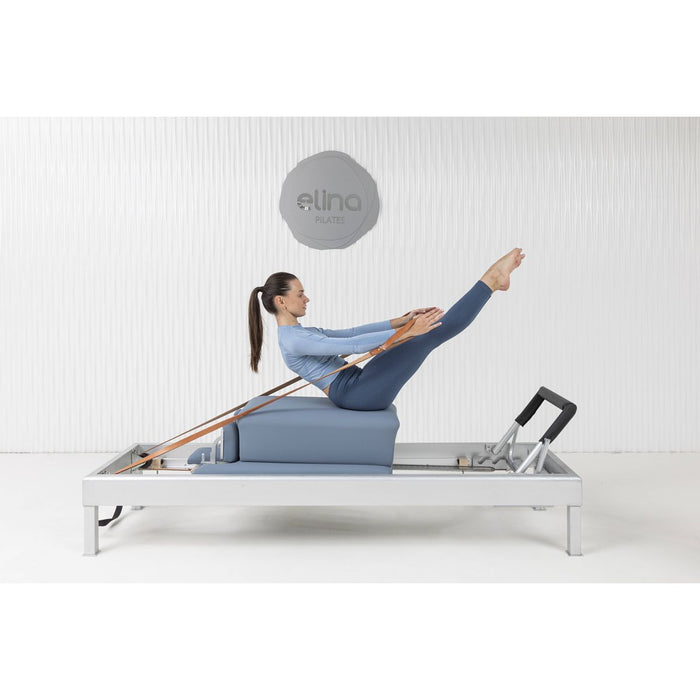 Classic reformer – autentisk pilates reformer i aluminium med naturlæder stropper